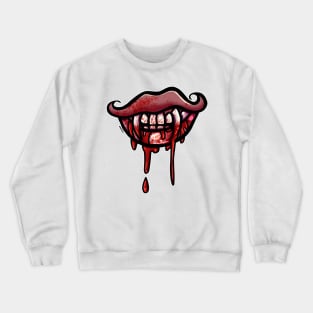 Vampiric Grin (Pink Version) Crewneck Sweatshirt